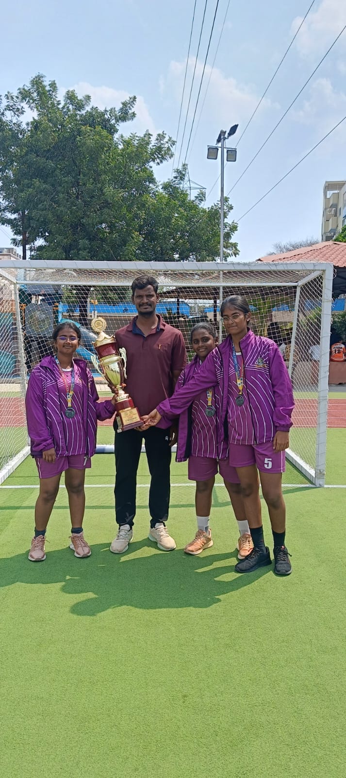HPS Kadapa U/14 Girls Secure Silver at the CISCE National Handball Championship